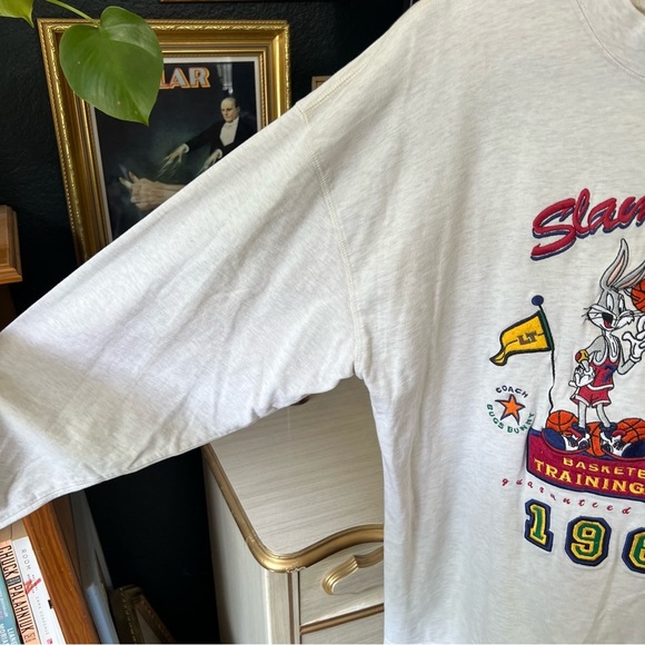 Vintage Acme Looney Tunes Slam Dunk Graphic Long Sleeve Shirt - Picture 4 of 6